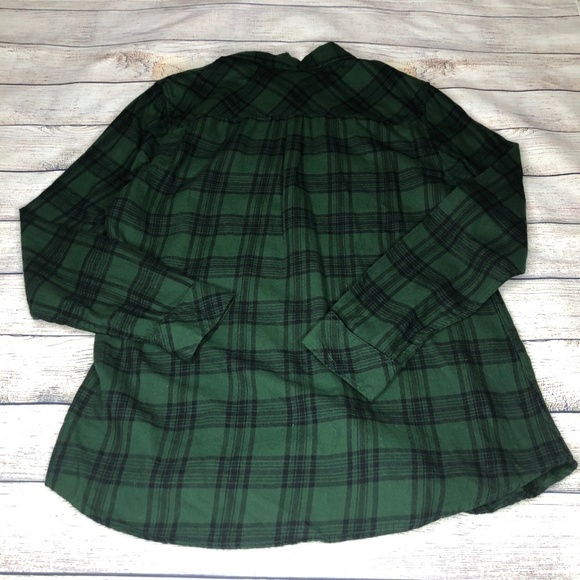 Dip Green Plaid Long Sleeve Shirt Size L - Picture 5 of 5